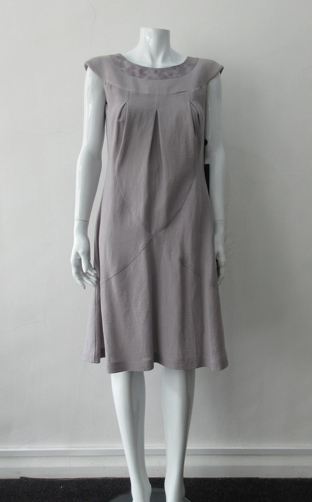 090605 -Pleated Cross Seam Dress