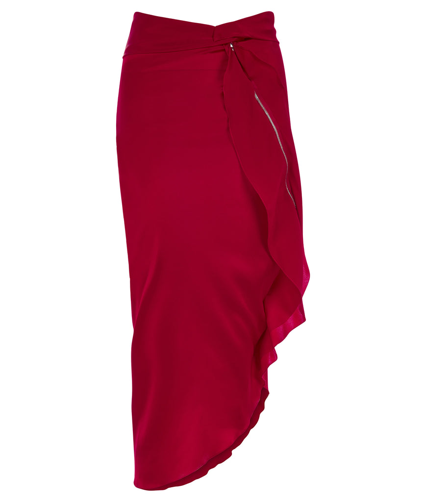 150616- Red Flutter Skirt