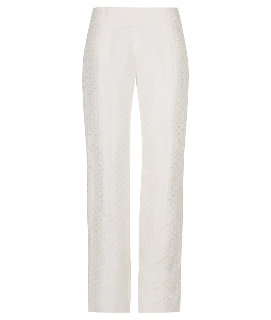 170106D -Beige Hexagon Trouser