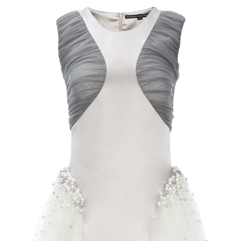 180116 -Long Double Ruched Dress