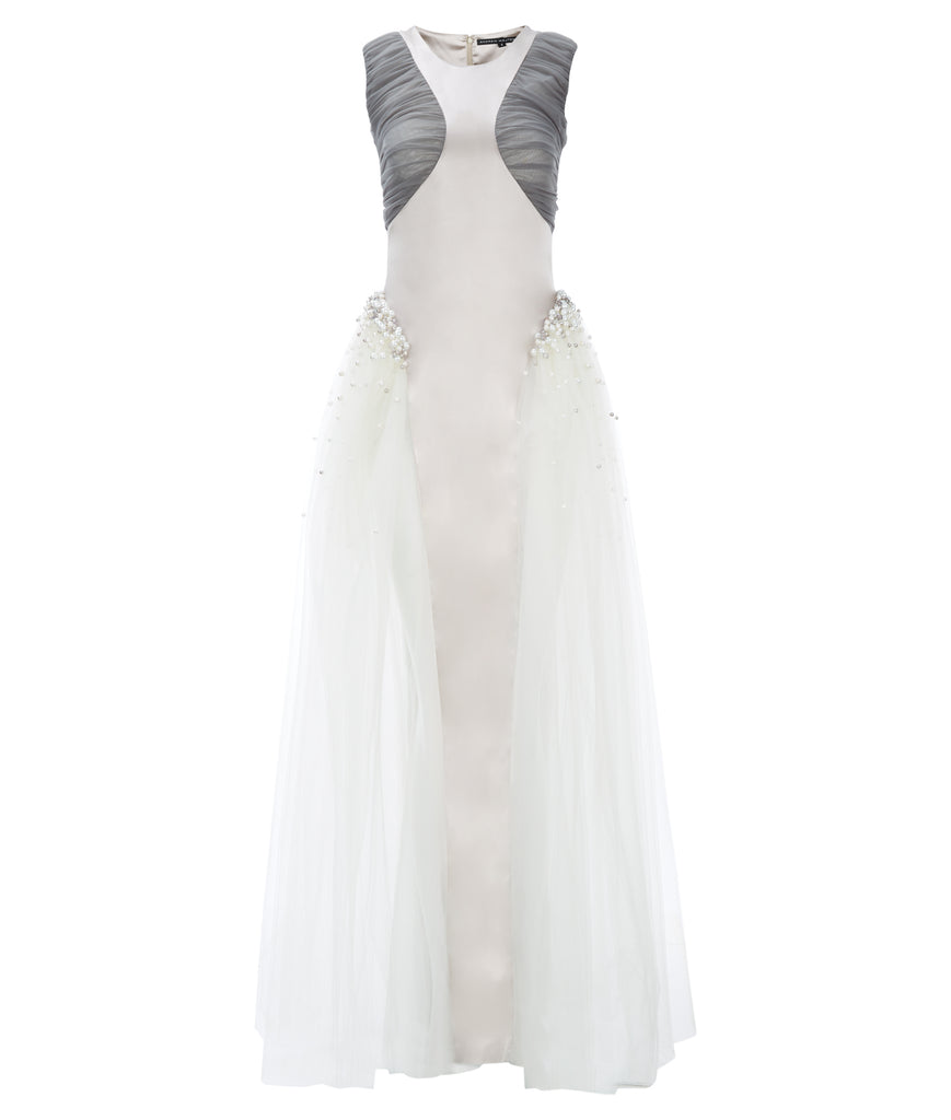 180116 -Long Double Ruched Dress