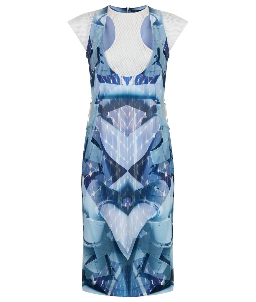 190104C -Print Round Waist Dress