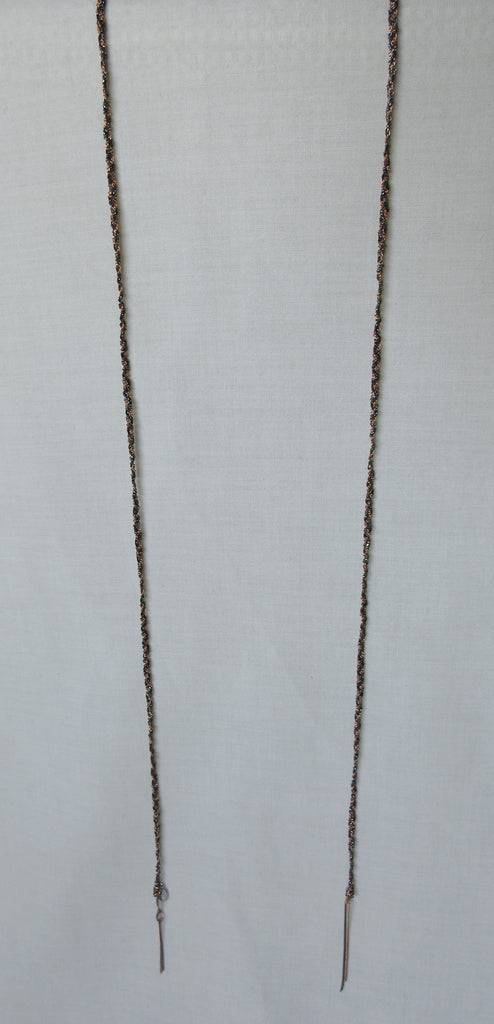 Sogoli gold red colour tassle necklace image photo picture