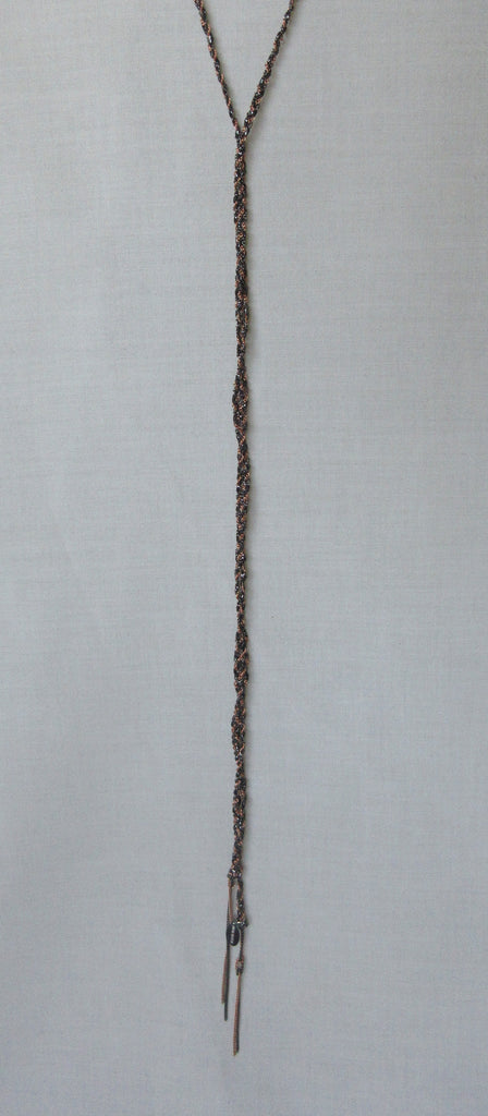 Sogoli gold red colour tassle necklace twisted together image photo picture