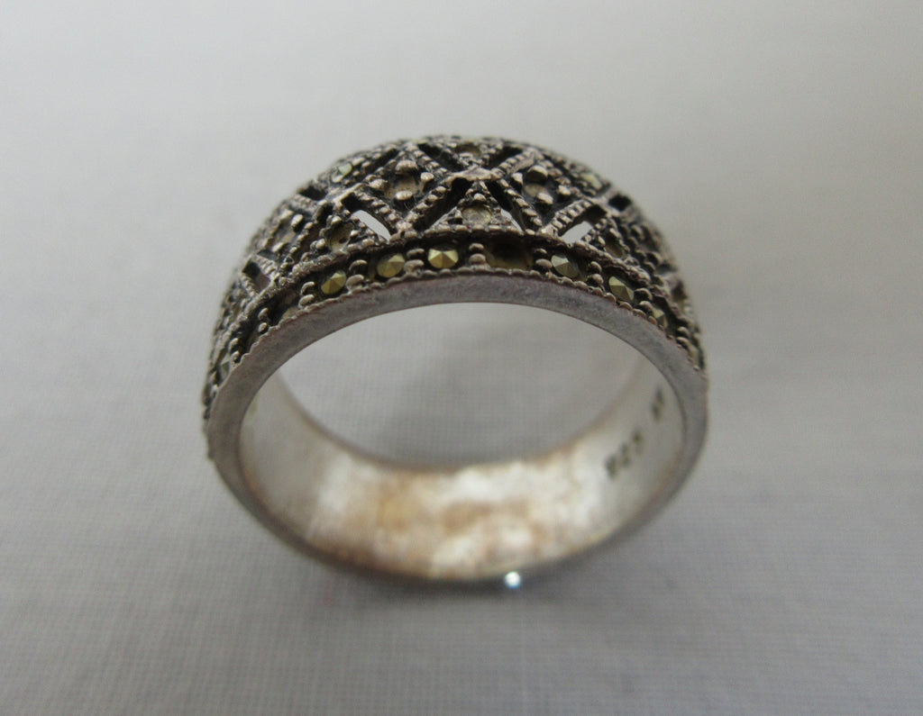 Byzantine style ring micro stones silver image photo picture
