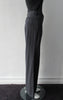 Charcoal grey wool trousers with side welt pockets. Size 8. 100% Wool Dry Clean Only. Inseam 80cm, Outseam 105cm