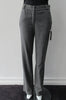 Soft wool trouser with relaxed fit. Size 8, Inseam 88.5cm, Outseam 108cm, 100% Wool, Dry Clean Only. Made in Croatia