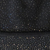 Regina Black Crystal Folding Hat. Knit Cap in Black with black shiny mini Swarowski crystals on front. Crystals can be displayed full front or worn sideways. 8cm width fold. Article 90733 SUS8M Nero. Width 21cm. Height 24cm. 55g approximate weight. 70% Wool, 30% Cashmere. Hand wash, Hang dry only. Made in Italy