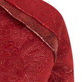 Rouge jacket crop red texture jacquard close-up image photo picture