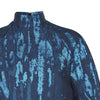 Blue Streak Crop Top blouse blue texture mid sleeve close-up image photo picture