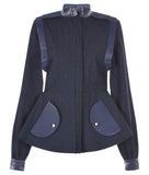 Purser Jacket coat outerwear blue denim front image photo picture 