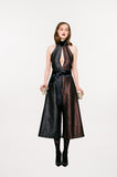 Dark Jumpsuit coulotte one-piece rust burgundy copper black model image photo picture