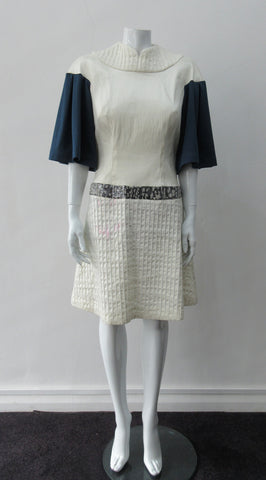 170602C -White Collared Swing Dress