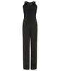 Black Jumpsuit pantsuit one piece solid colour contrast sequin panel image photo picture