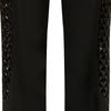Black Sided Trouser pant pants slacks solid contrast panel sequin front close-up image photo picture