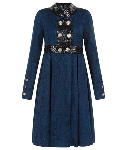 170602 -Blue Collared Swing Dress