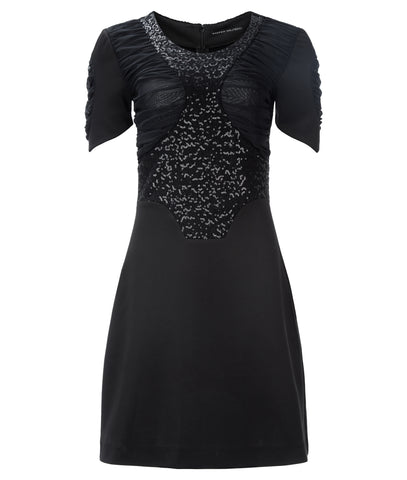 180115B -Dark Long Angle Dress