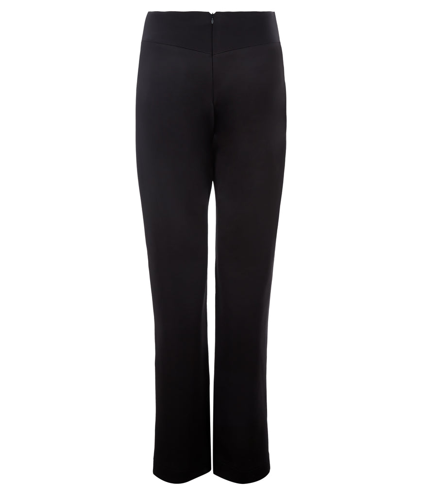 Dark Ruched Pocket Trouser pant pants slacks black stretch ruche back image photo picture