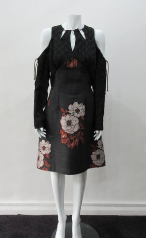 180606D -Floral Tri-Point Swing Dress