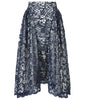 Dark Sahara Skirt long gathered swing navy blue sparkle lace front image photo picture