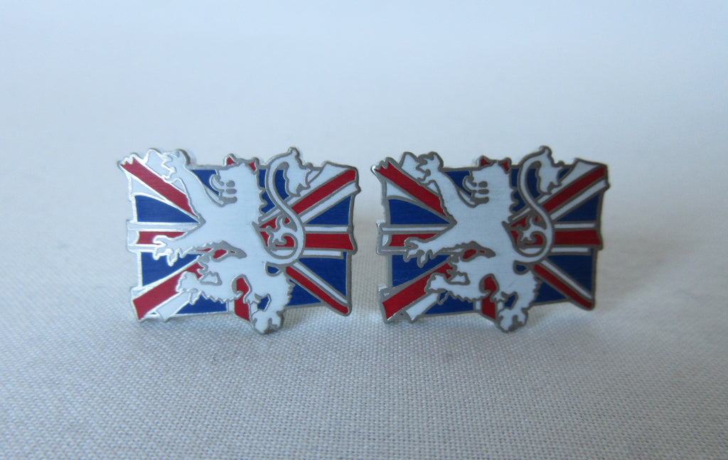 Mag Mouch Union Jack cufflinks unisex lion image photo picture