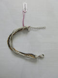 Sogoli Gold, Black, Silver Colour Multi-Chain Bracelet, 16cm, maximum wearable length 20cm, 10 grams approximate weight