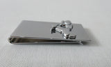 Stainless Steel with moped design 5.5cm x 2.5cm x. 4cm tapering width
