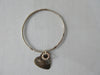 Karyn Chopik Brass Heart Bracelet with mini stone star ring, Sterling Silver with Antiquated Brass, Size M -6.5cm inside diameter Size L -6.8cm inside diameter, Made in Canada