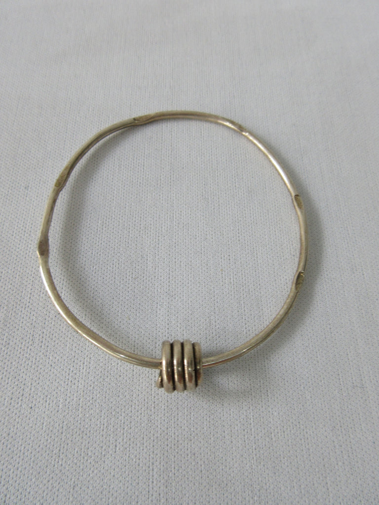 Karen Chopik Fused Quad Ring Bracelet, Sterling Silver, Product Number: 5821, Size M, 6.5cm inside diameter, 45g approximate weight, Made in Canada