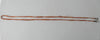 Brass Colour Scrunched Ribbon with Metal Rings, Metal hook & circle ring. Brass Colour, Extra Long. 111cm full length. 55.5cm length when worn. 8 grams approximate weight.