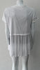 Comfortable fine knit open style cardigan with clear sequin front panel. Soft pleating below waist completly around, CB Length 68cm. 200g approximate weight, Art. 14003, 100% Cotton, Machine Wash, Hang Dry only,  Made in Italy