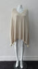 Generous cut swing poncho for greater ease and comfort. 4 fuzz balls located at corner points. Art. 4461, 52% Viscose, 35% Modal, 8% Elastic, 5% Cashmere. Dry Clean Only, Made in Italy, CB Length 81cm approximate.