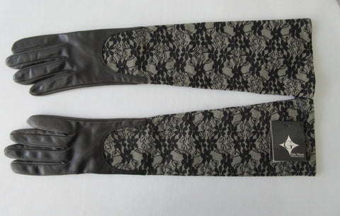 20G10 -Beige Floral Cutout Gloves