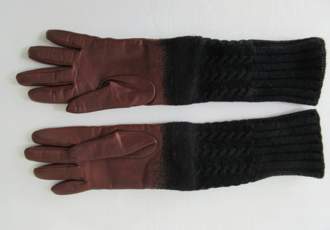 20G11 -Tan Floral Cutout Gloves