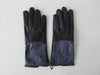 Gala Gloves Navy Glove with Snake Skin Top Panel. Item Number D510NEWS020 948.004. Soft navy leather with navy snake skin panel. 60g approximate weight. Made in Italy