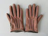 Gala Gloves Rose Suede with Taupe Leather Gloves. Item Number D614NSCAWRO/FAN 948.006 Rose/Fango. Taupe Leather palm, Rose Suede top of hand. 60g approximate weight. Made in Italy