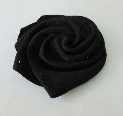 20H10 -Regina Black Crystal Folding Hat